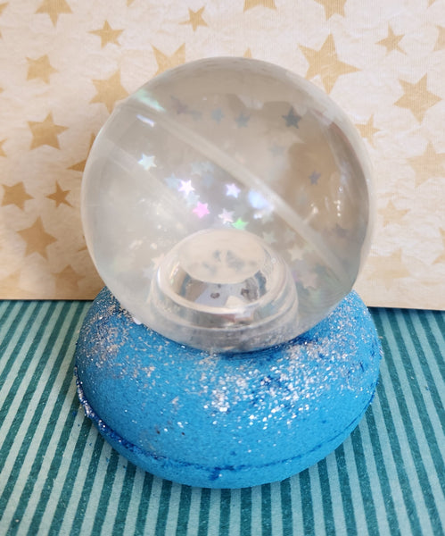Blue Light Up Snow Globe